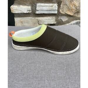 Dr. Scholl's Cozy Vibes soft & sport mule shoes olive green size 6.5 NWOT